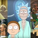 Clockwise from left: Avatar: The Last Airbender, Rick and Morty, Star Trek: The Next Generation, Futurama, and Xena: Warrior Princess.